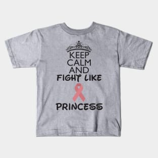 Keep Calm and Fight Like A Princess Kids T-Shirt